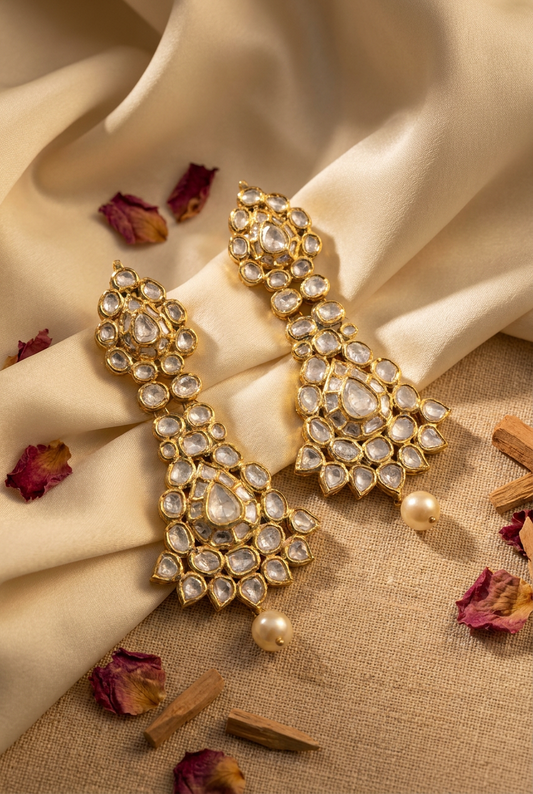 Big Polki Earrings